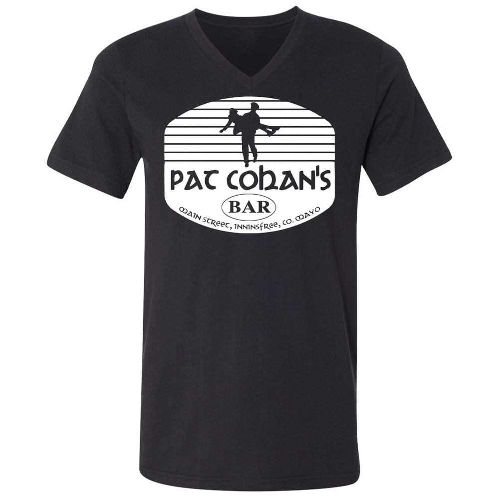 Unisex V-Neck T-Shirt - VPGAAQRZ - Black - 1
