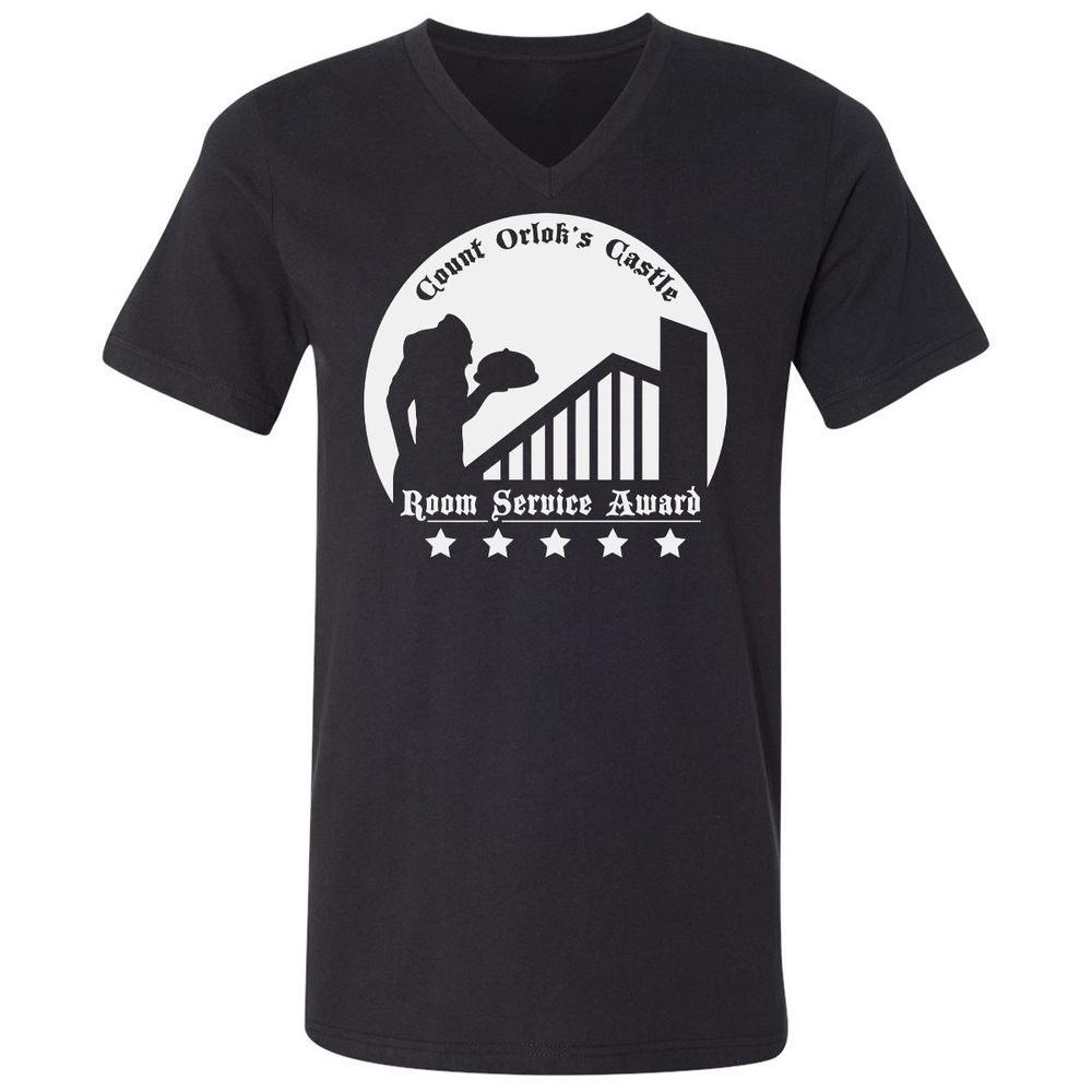 Unisex V-Neck T-Shirt - 5FQ182DM - Black - 1