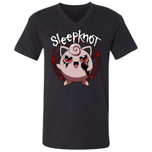 Unisex V-Neck T-Shirt - 26JN4E82 - Black - 1