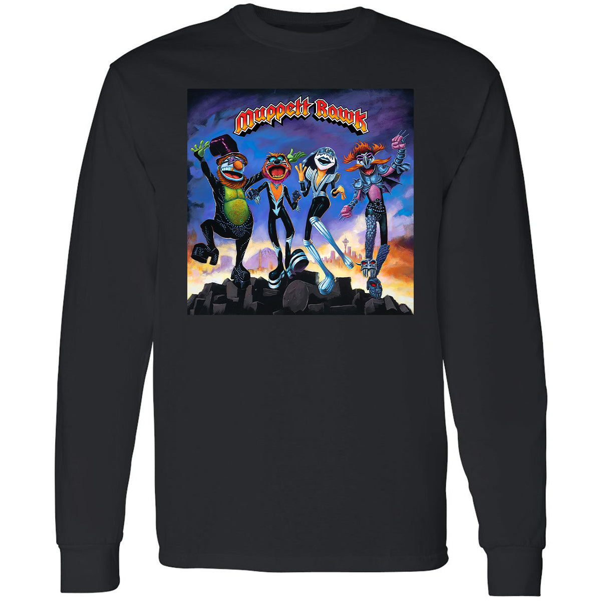 Long Sleeve T-Shirt - QKVUGCVQ - Black - 1