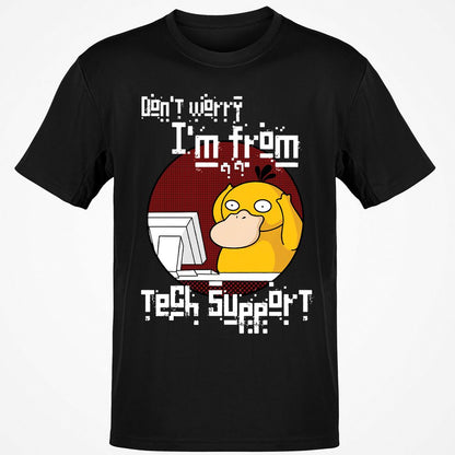 Classic Unisex T-Shirt - W7ED93HM - Black - 1