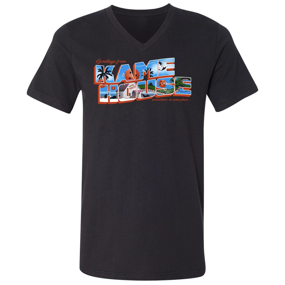 Unisex V-Neck T-Shirt - SU17MH6C - Black - 1