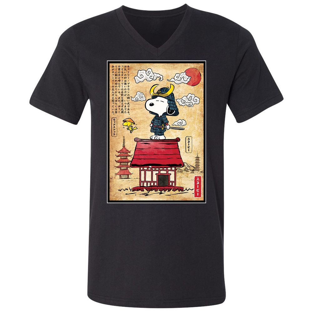 Unisex V-Neck T-Shirt - 49PCRJCS - Black - 1
