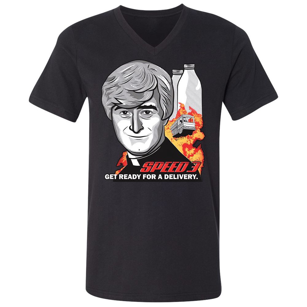 Unisex V-Neck T-Shirt - ESG9SEK3 - Black - 1
