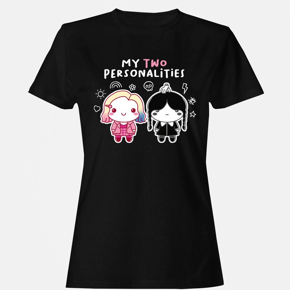 Women's T-Shirt - NVWRX856 - Black - 1