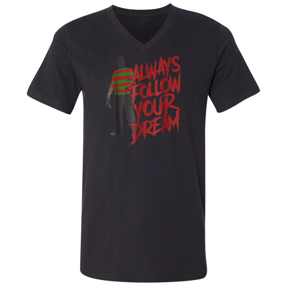 Unisex V-Neck T-Shirt - GDYDKJDM - Black - 1