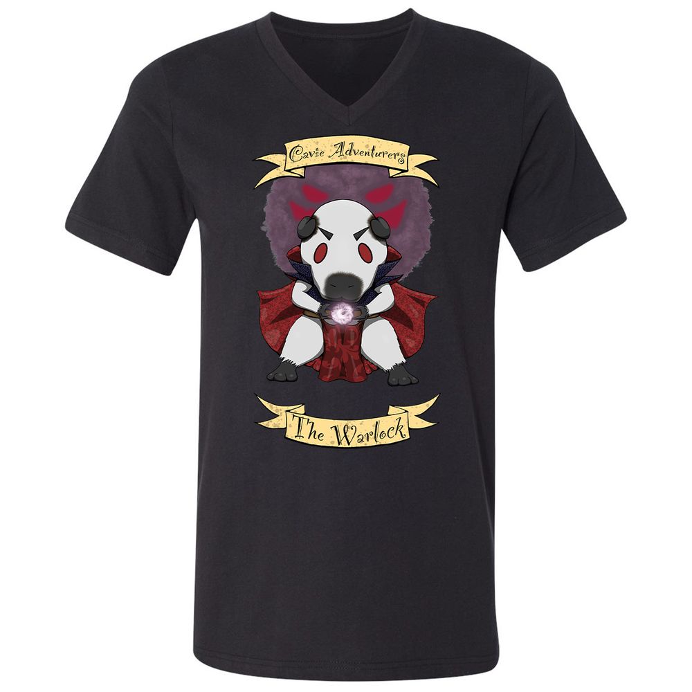 Unisex V-Neck T-Shirt - 2TPVHRYZ - Black - 1