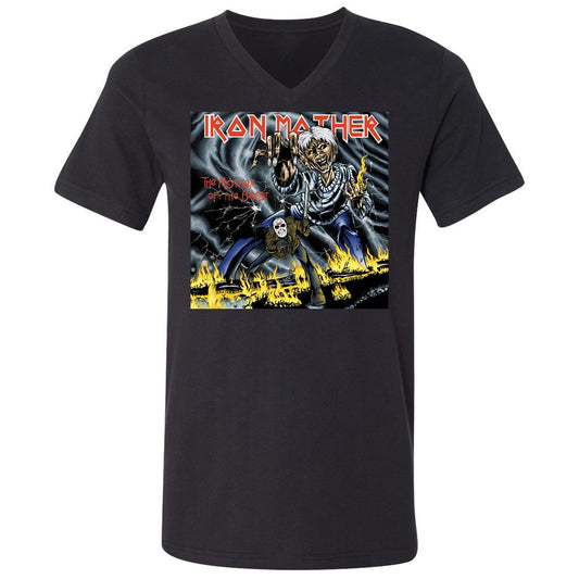 Unisex V-Neck T-Shirt - ZGKGPL7P - Black - 1