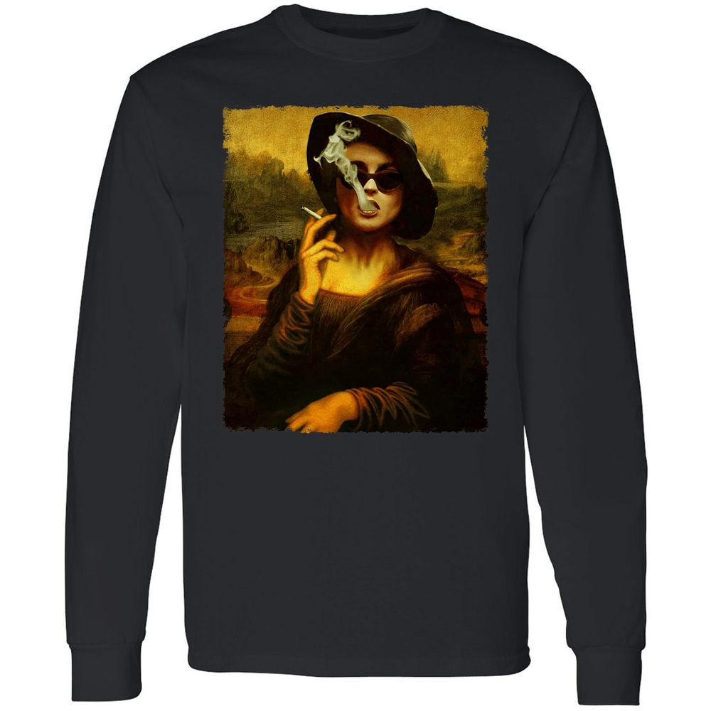 Long Sleeve T-Shirt - REQLPQFD - Black - 1