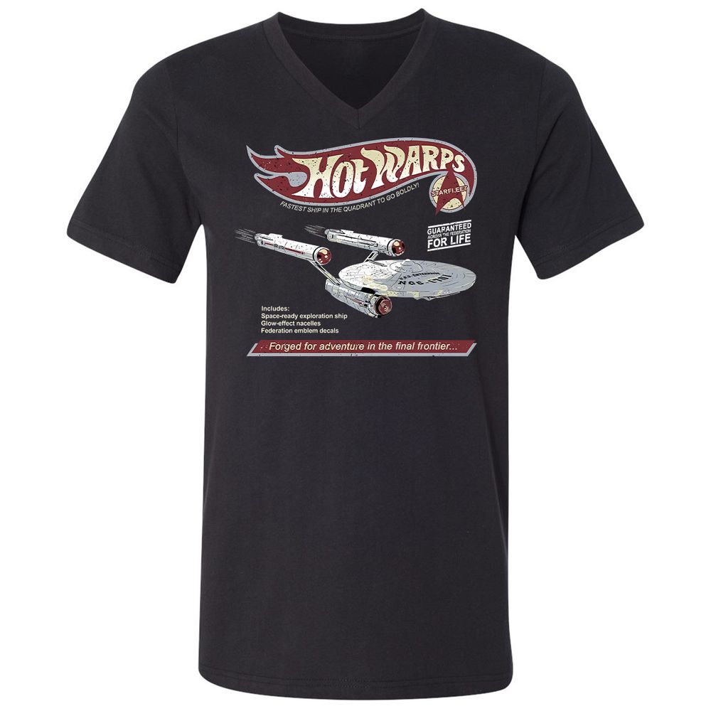 Unisex V-Neck T-Shirt - US63RYY9 - Black - 1