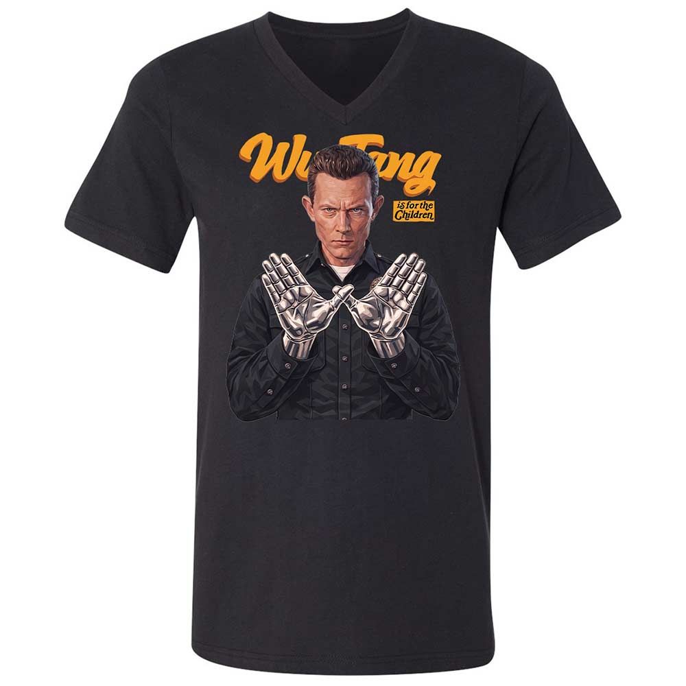 Unisex V-Neck T-Shirt - Black - Black - 1