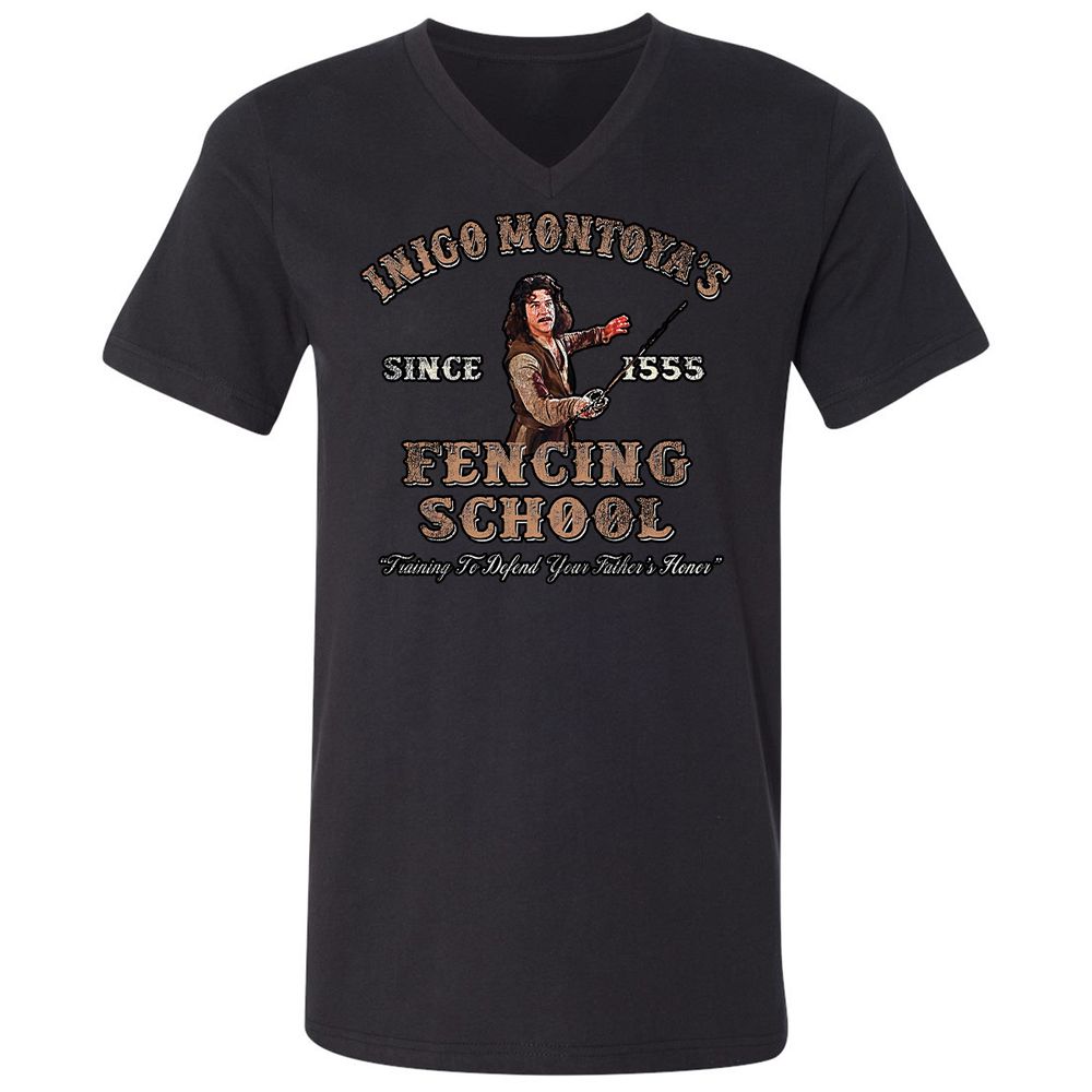 Unisex V-Neck T-Shirt - QYSCE93S - Black - 1