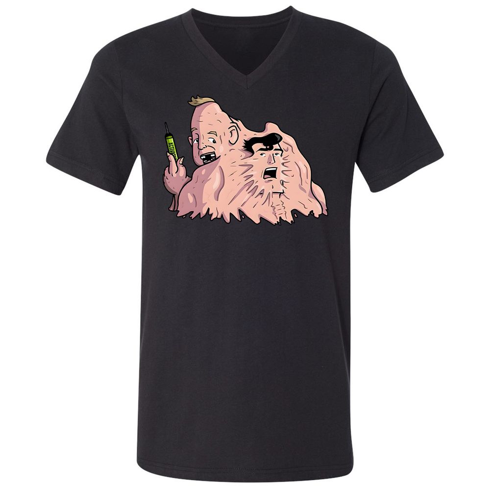 Unisex V-Neck T-Shirt - BWT93PJJ - Black - 1