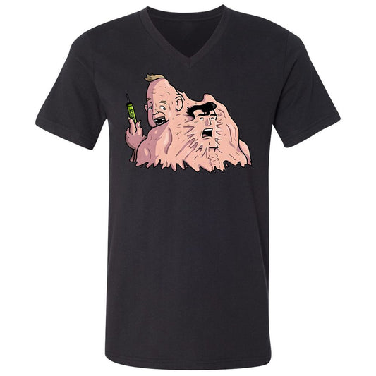 Unisex V-Neck T-Shirt - BWT93PJJ - Black - 1