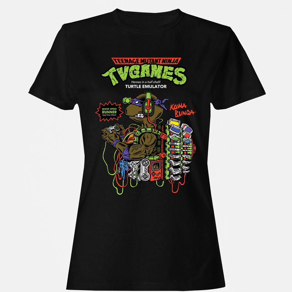 Women's T-Shirt - C85UCDN5 - Black - 1