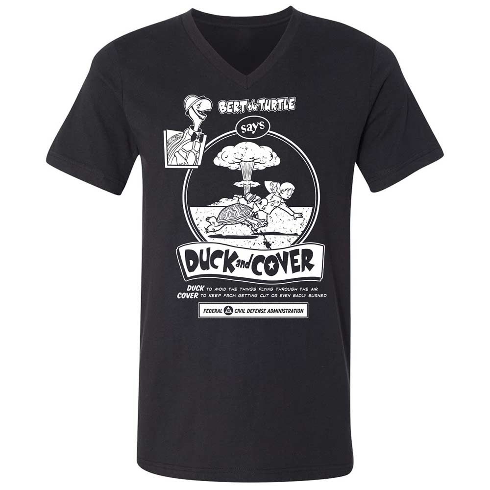 Unisex V-Neck T-Shirt - 2VA6L91B - Black - 1