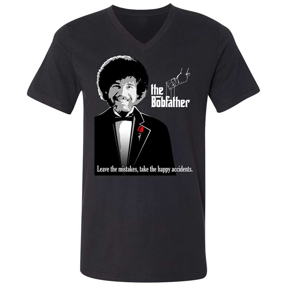 Unisex V-Neck T-Shirt - 7K6NTHNK - Black - 1