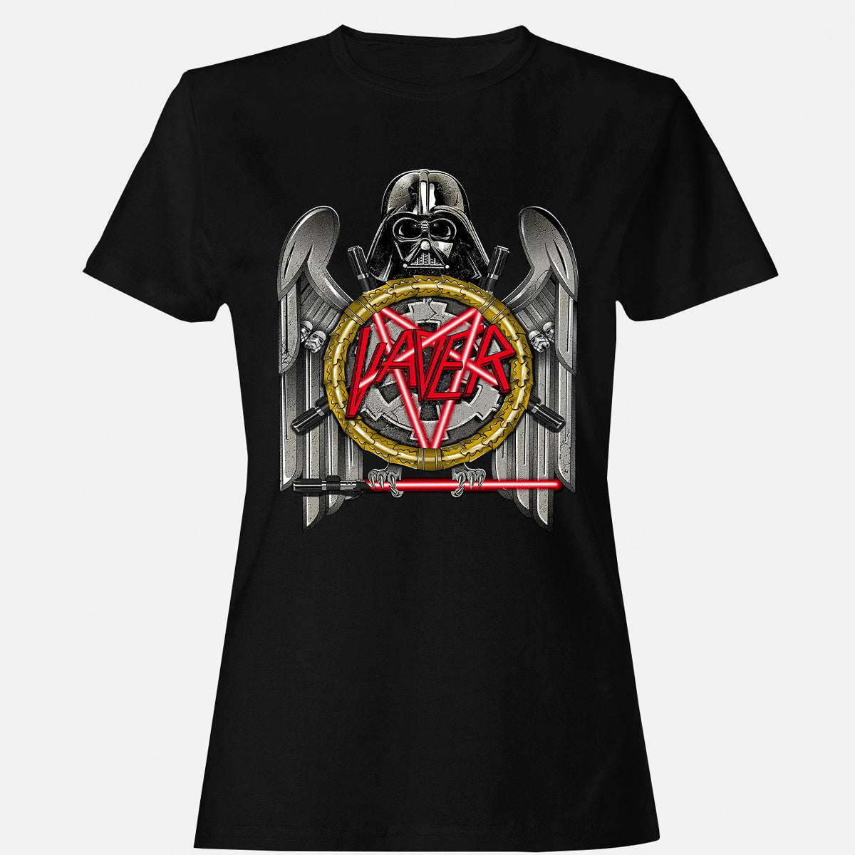 Women's T-Shirt - 3ZP3AUBE - Black - 1