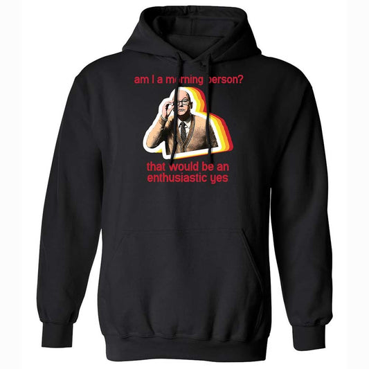 Classic Unisex Hoodie - ASFD7SLT - Black - 1