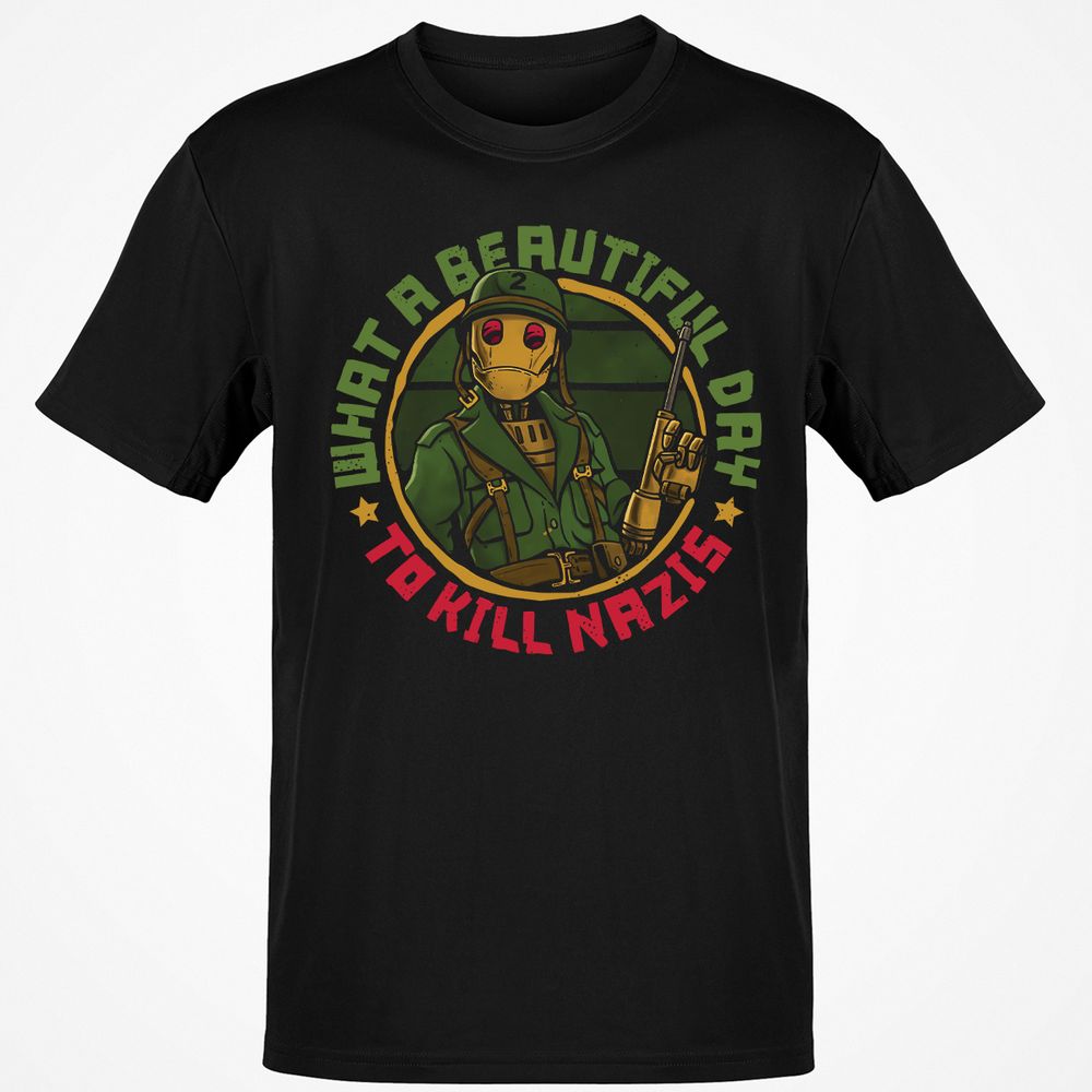 Classic Unisex T-Shirt - Q6T1GFBX - Black - 1