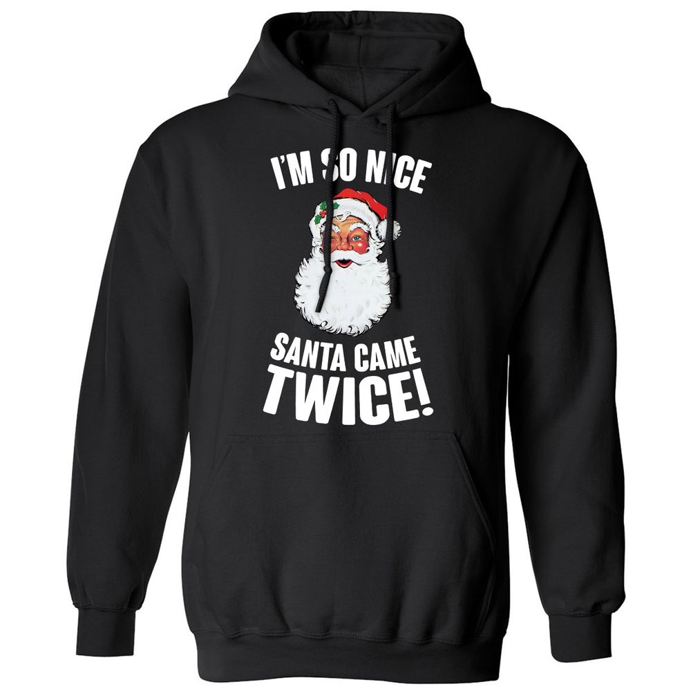 I'm So Nice Santa Came Twice! - Black - 1