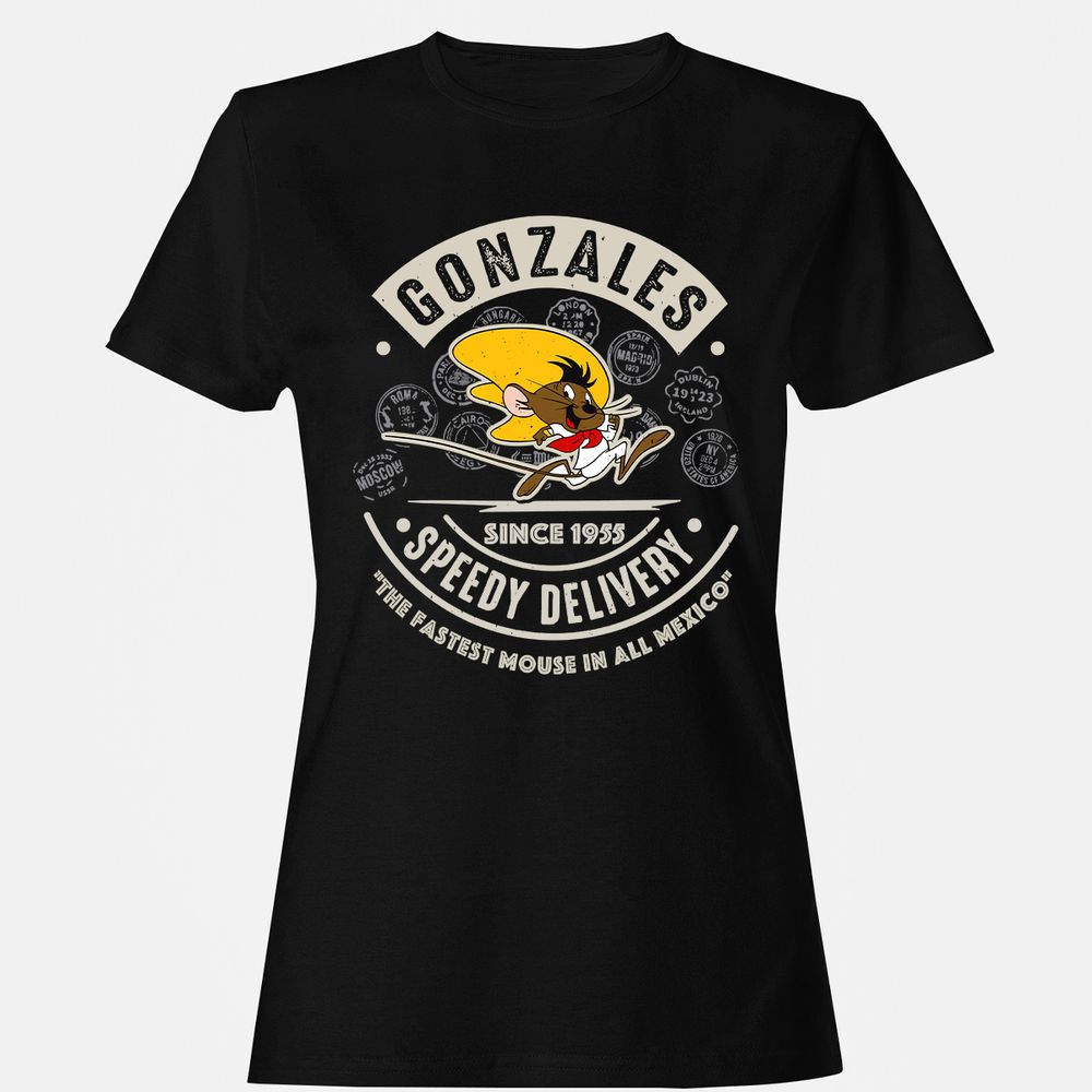 Women's T-Shirt - SBYV7E6M - Black - 1