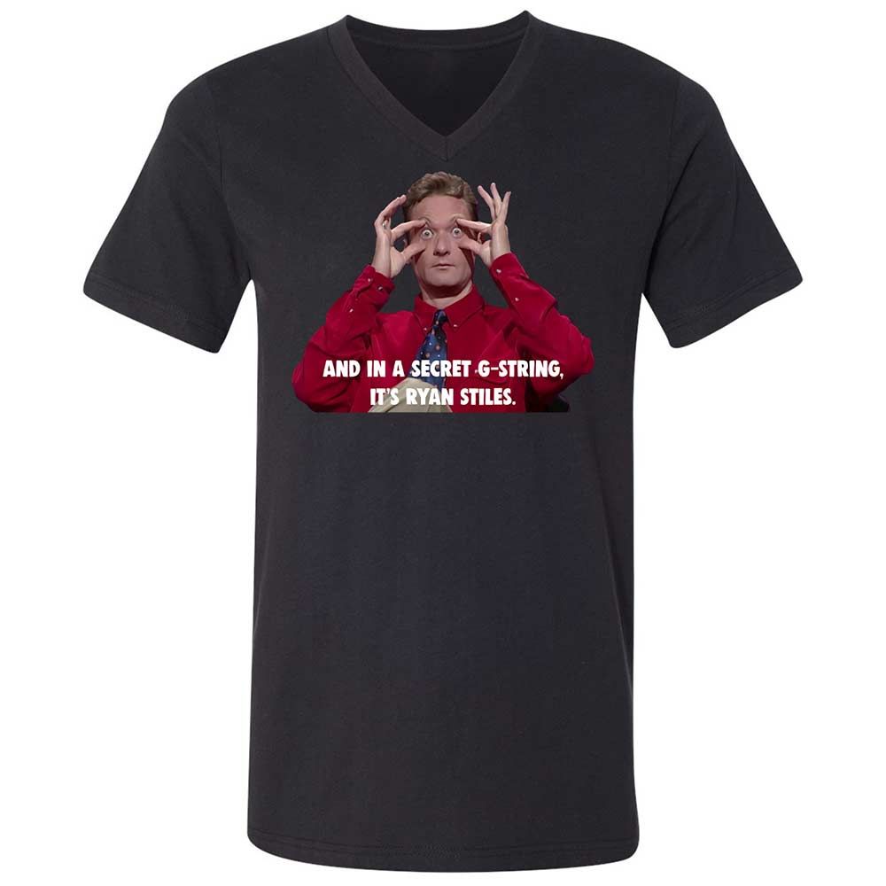Unisex V-Neck T-Shirt - JV2RWEA5 - Black - 1