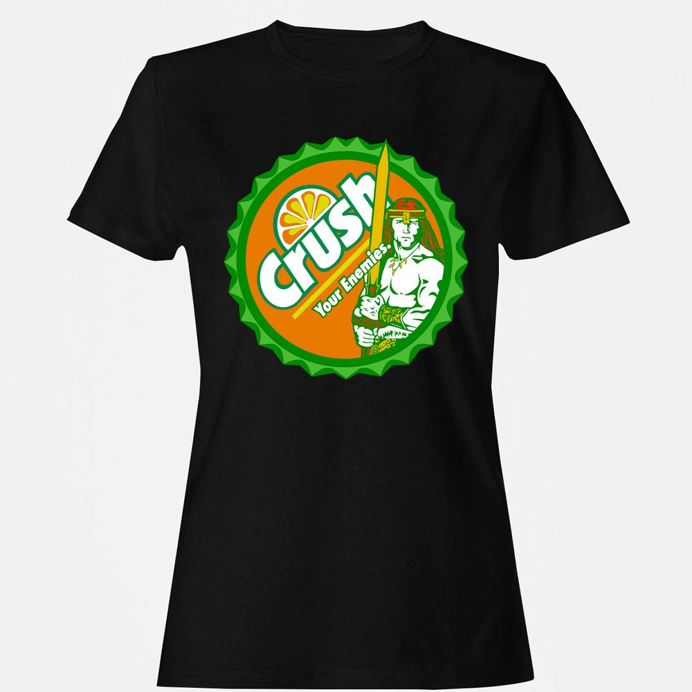Women's T-Shirt - ALFGALQM - Black - 1