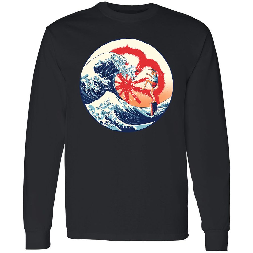 Long Sleeve T-Shirt - JZ2K5QMV - Black - 1