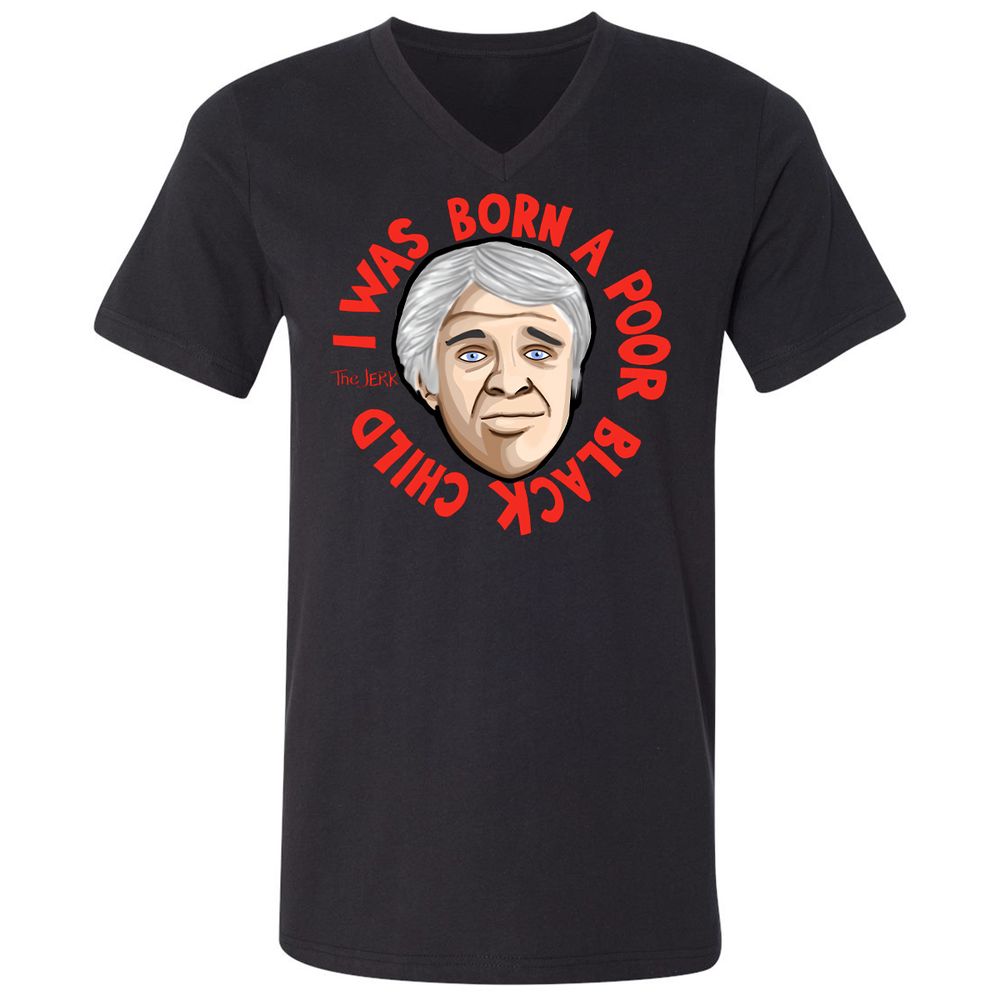 Unisex V-Neck T-Shirt - 22MMA1SP - Black - 1