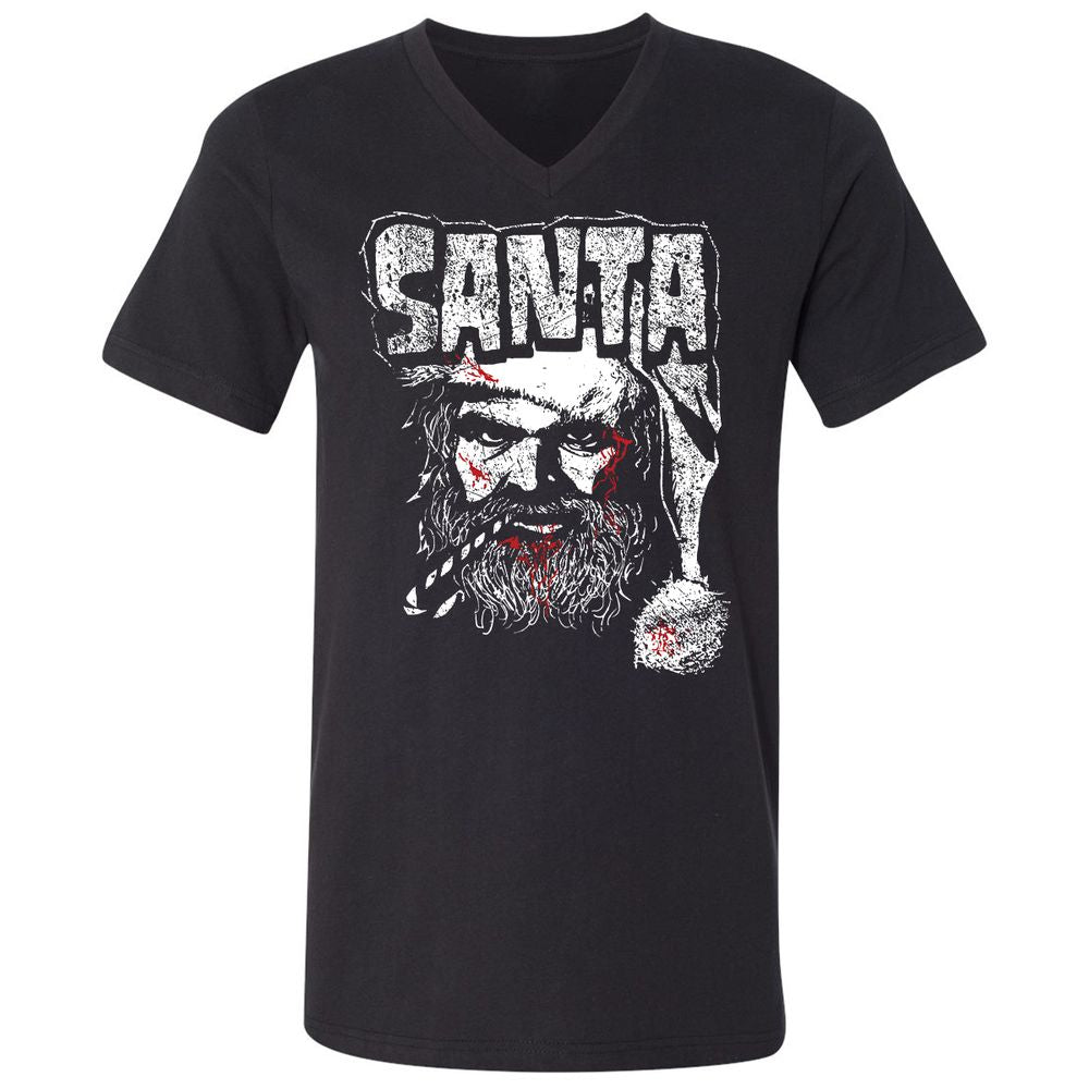 Unisex V-Neck T-Shirt - AT6QF4TE - Black - 1