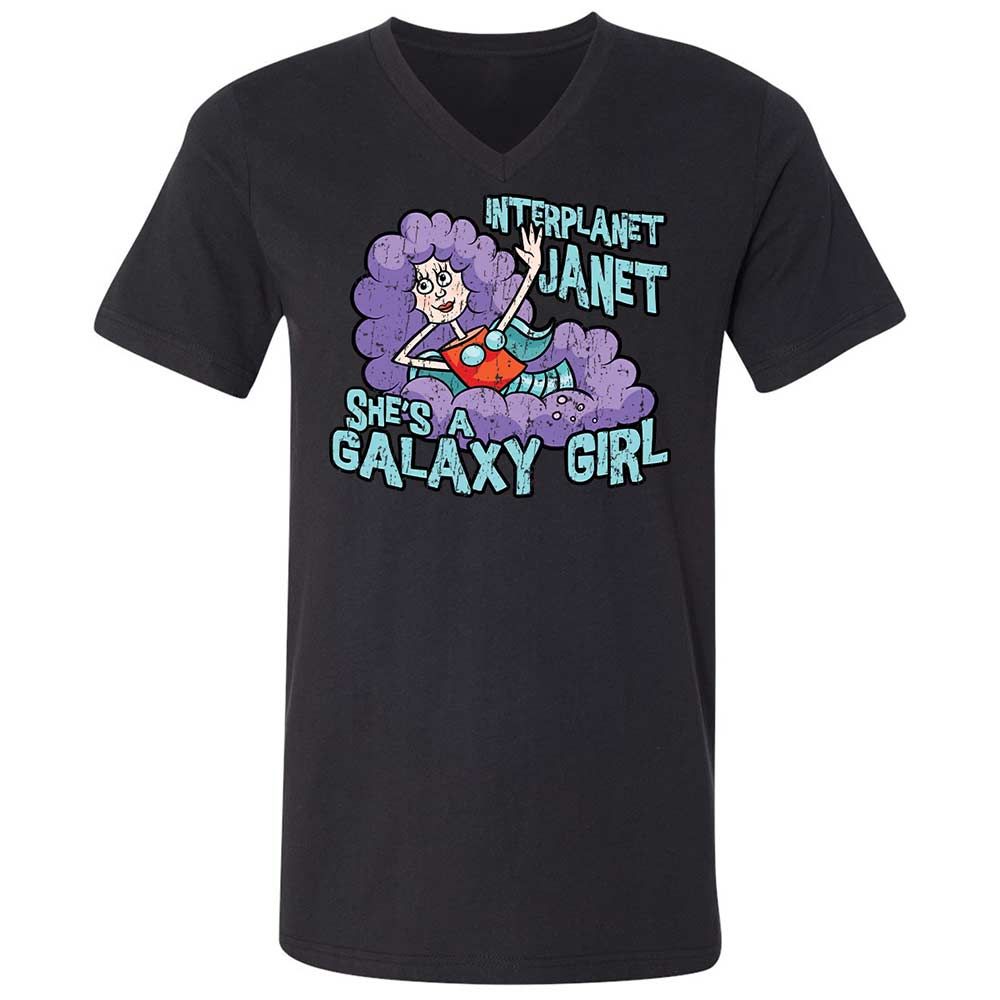 Unisex V-Neck T-Shirt - T5T3RW7Y - Black - 1