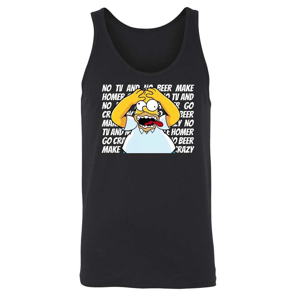 No TV and No Beer Make Homer Go Crazy - Black - 1