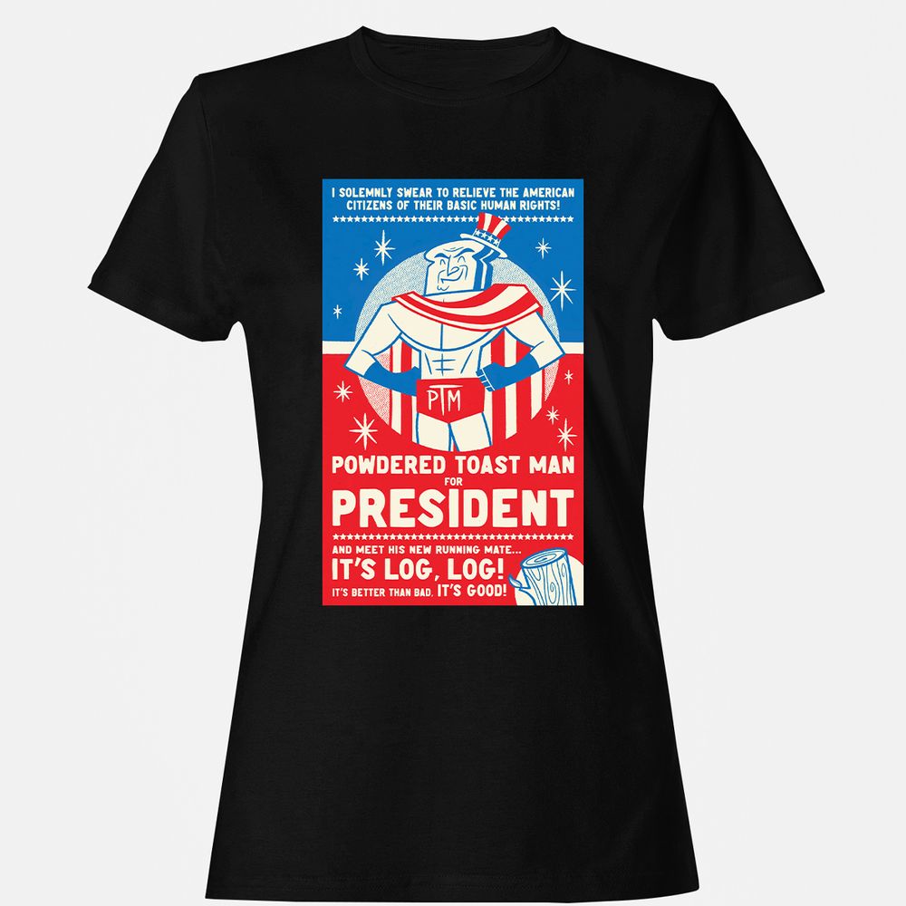 Women's T-Shirt - LVU3AWYQ - Black - 1