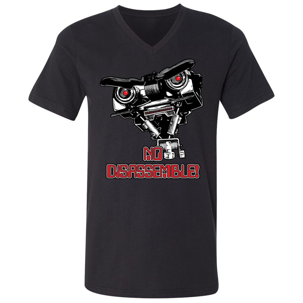 Unisex V-Neck T-Shirt - W6327685 - Black - 1