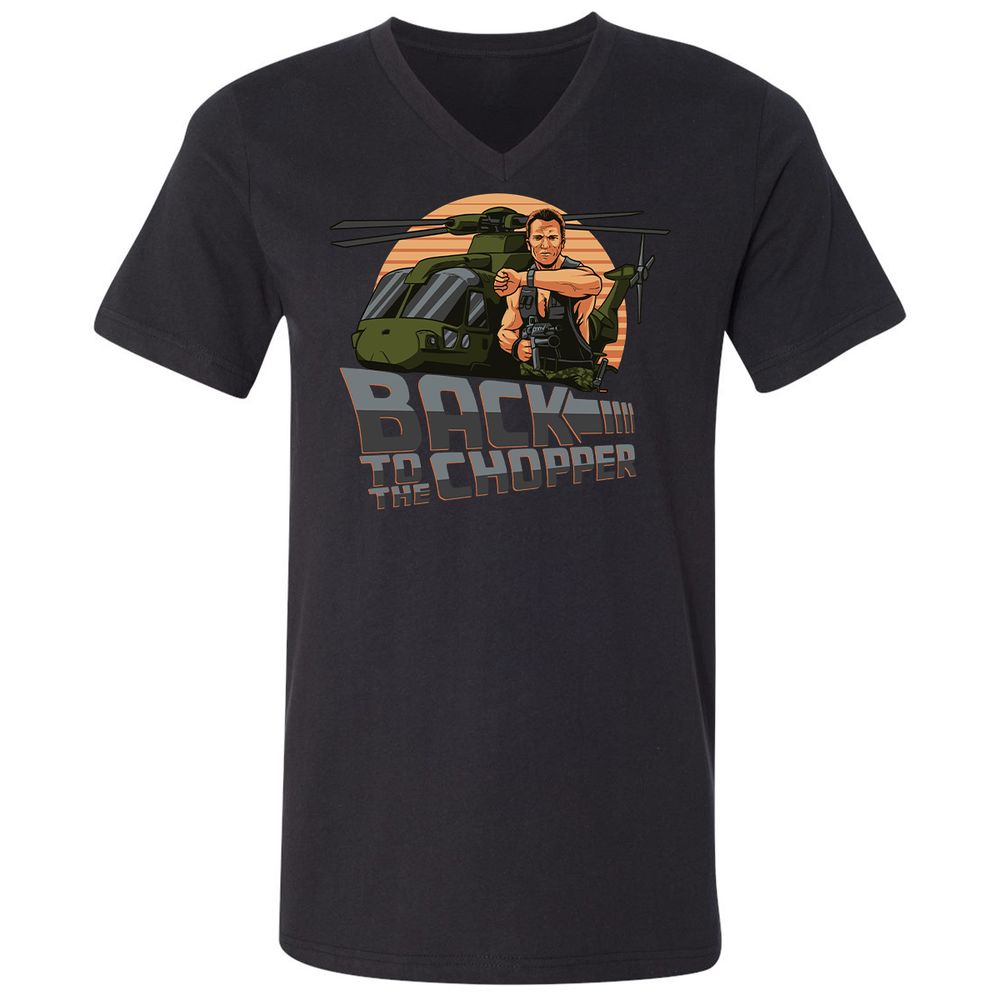 Unisex V-Neck T-Shirt - 2N52J2TX - Black - 1