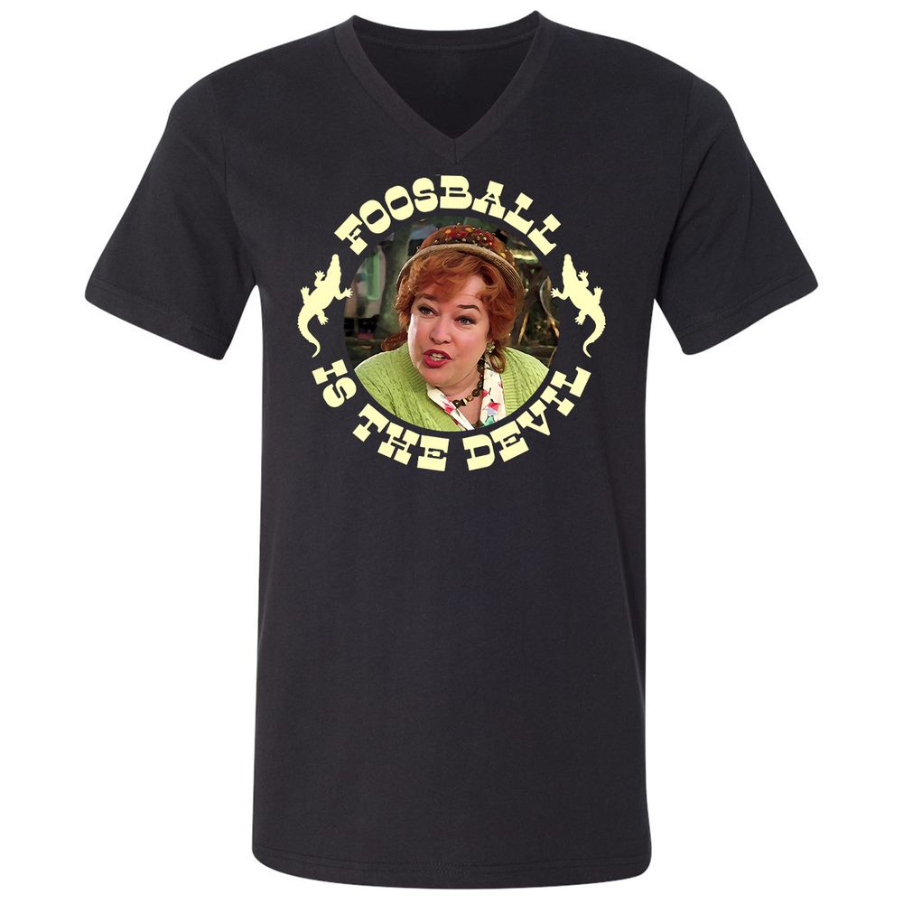 Unisex V-Neck T-Shirt - PVG95TTC - Black - 1