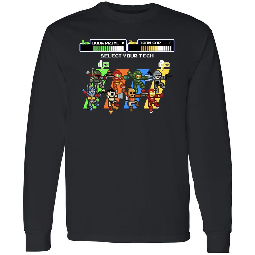 Long Sleeve T-Shirt - XS4SL3U9 - Black - 1