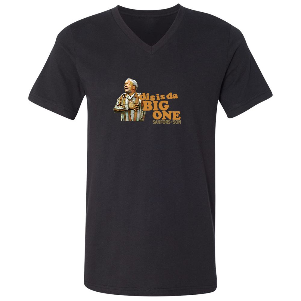 Unisex V-Neck T-Shirt - LGNTUAJ3 - Black - 1