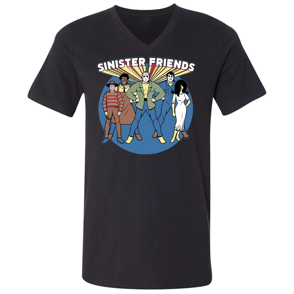 Unisex V-Neck T-Shirt - G5KAX15X - Black - 1