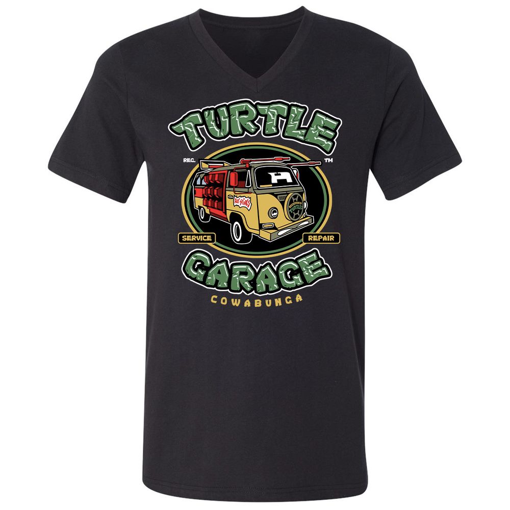 Unisex V-Neck T-Shirt - 29GU3KC3 - Black - 1