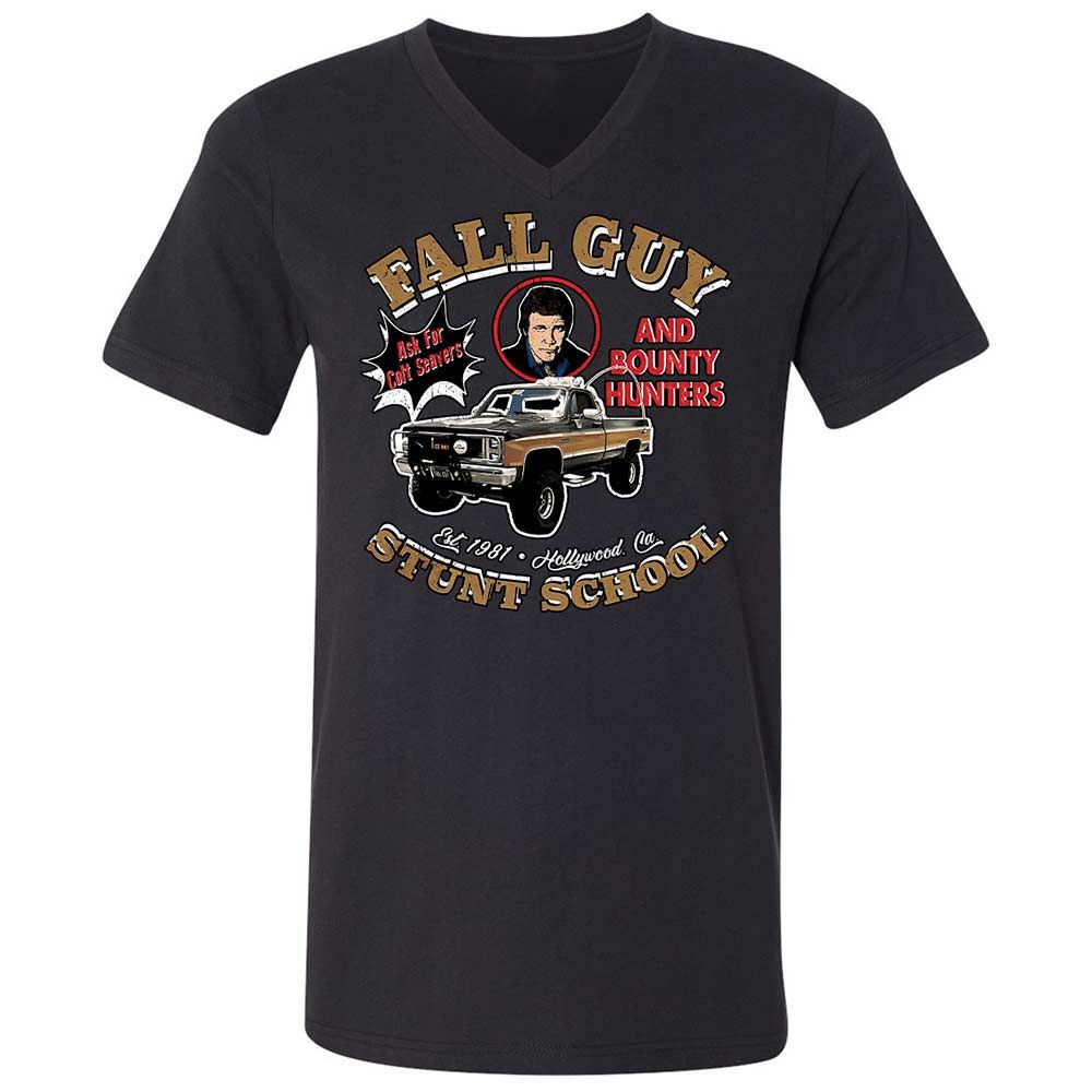 Unisex V-Neck T-Shirt - R7F1SAY7 - Black - 1