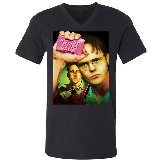 Unisex V-Neck T-Shirt - MZSRSNQJ - Black - 1