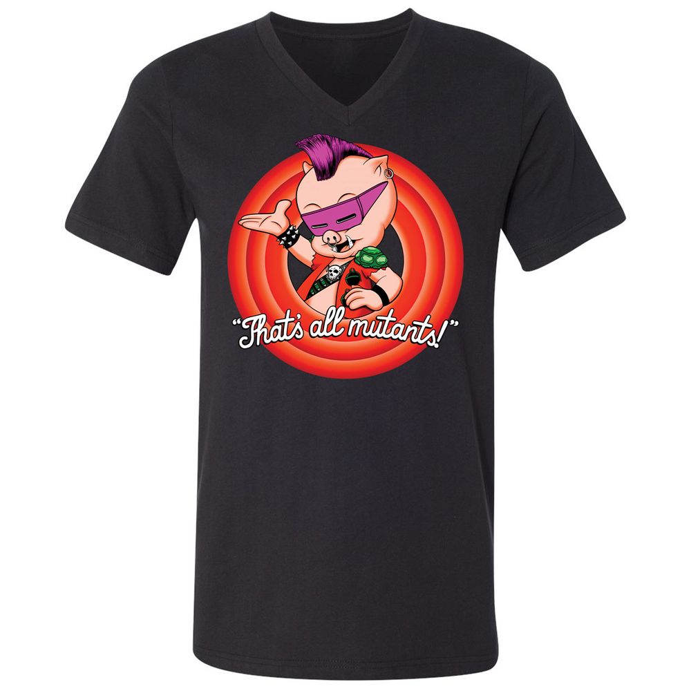 Unisex V-Neck T-Shirt - MN26XPCS - Black - 1