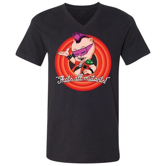 Unisex V-Neck T-Shirt - MN26XPCS - Black - 1