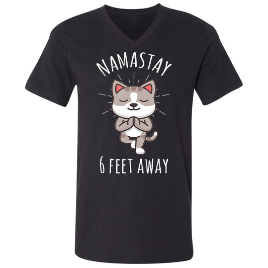 Unisex V-Neck T-Shirt - E3ZS24QX - Black - 1