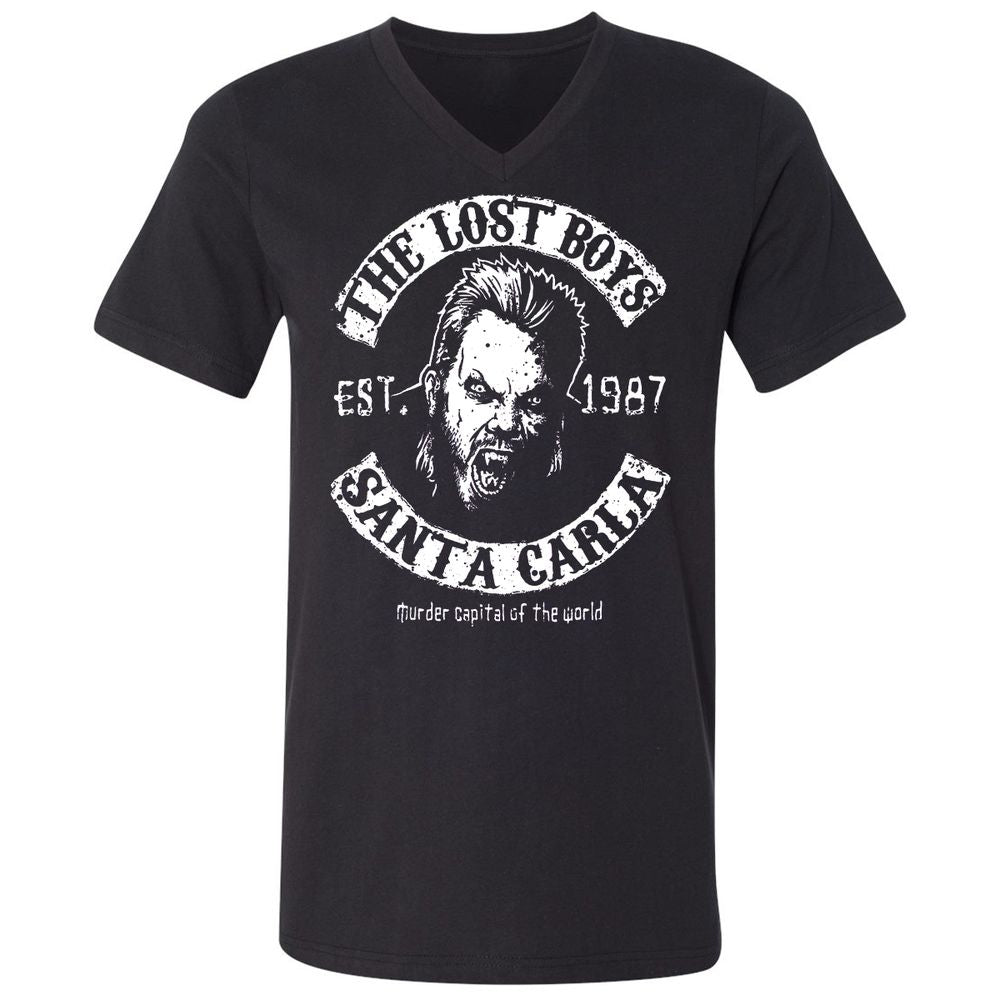 Unisex V-Neck T-Shirt - 3KN1HQJB - Black - 1