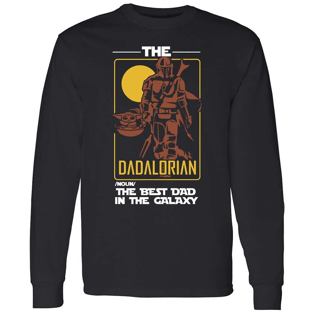 The Dadalorian The Best Dad In The Galaxy - Black - 1