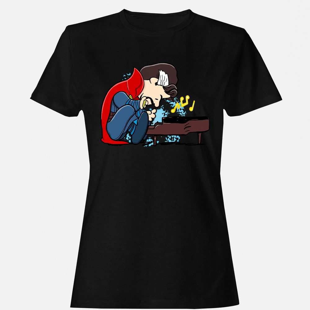 Women's T-Shirt - G9ZB8QBC - Black - 1