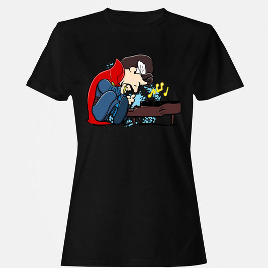 Women's T-Shirt - G9ZB8QBC - Black - 1